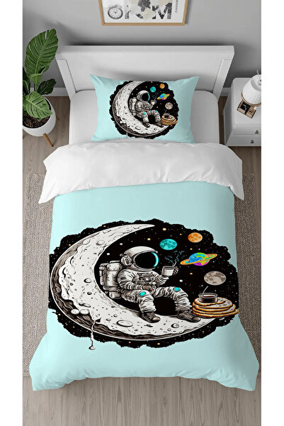 GREENDECOR Astronaut Planet Space Patterned Digital Printed Special Design St...