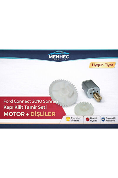 Menhec Otomotiv Ford Connect (2010 Sonrası) Kapı Kilit Tamir Seti Motor + Diş...