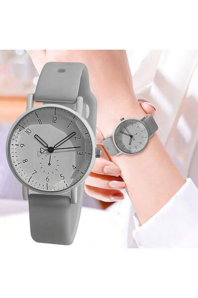 Choice3 grey Women Fashion Casual Silicone Quartz Watches for Women