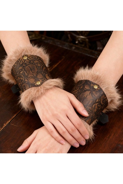 Choice Option 1 Style 1 1 Pair of Keland Wrist Guards, Medieval Viking Armban...