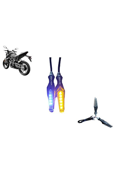 KOÇAK MOTOR Voge R125 Arka Sinyal Takımı Sarı Led Sinyal - Mavi Park