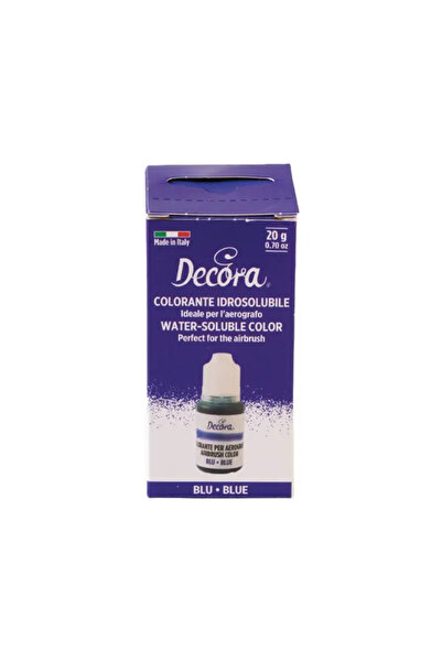 DECORA Liquid Water-Soluble Food Coloring for Airbrush, Blue, 20 g