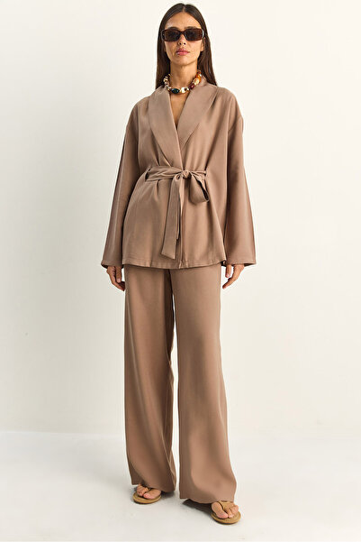 Bianco Lucci Σετ δύο τεμαχίων - Καφέ - Regular