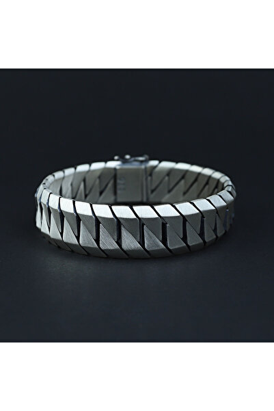 Mercan Silver 925 Ayar Gümüş 15MM Kalın Erkek Gurmet Bileklik