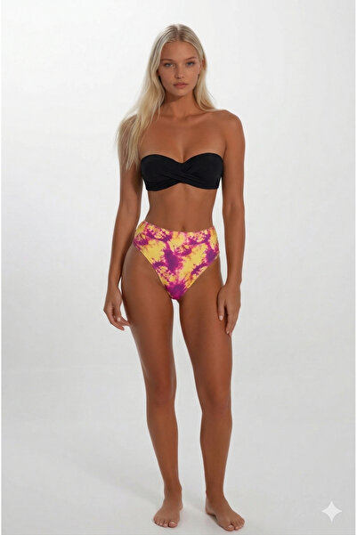 Pierre Cardin Knot Detailed High Waist Padded Strapless Bikini Set - 2026 New...