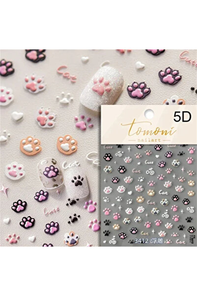 Choice21 1pcs to3412 Cute Jelly Pink Cat Paw Print Lovely Kitty Puppy Dog Car...
