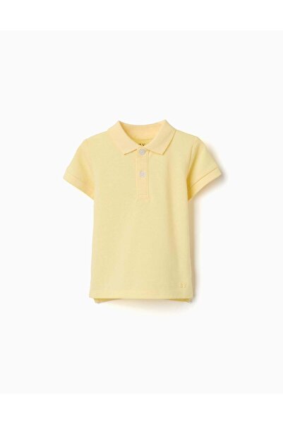 Ziddy Ss Shirt Pique, Light Yellow