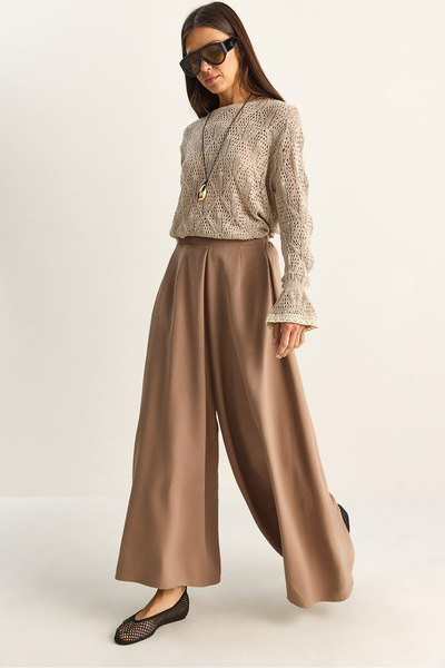 Bianco Lucci Παντελόνι - Μπεζ - Skort