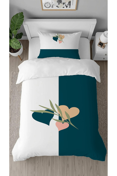 GREENDECOR Heart Love Affection Patterned Specially Designed with Digital Pri...
