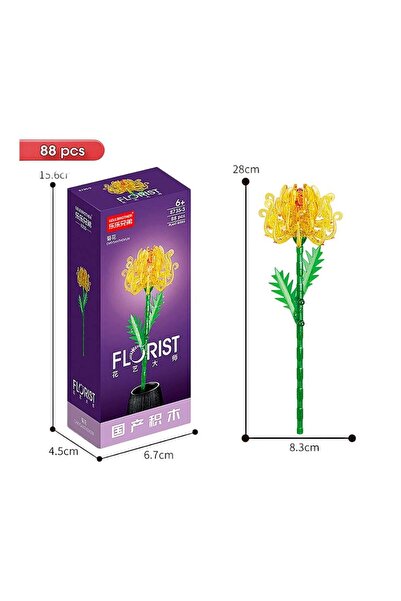 Toyska Renkli Işıklı Çiçek Yapım Seti --CHRYSANYHEMUM 88 Parça