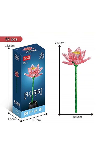 Toyska Renkli Işıklı Çiçek Yapım Seti --LOTUS FLOWER 87 Parça
