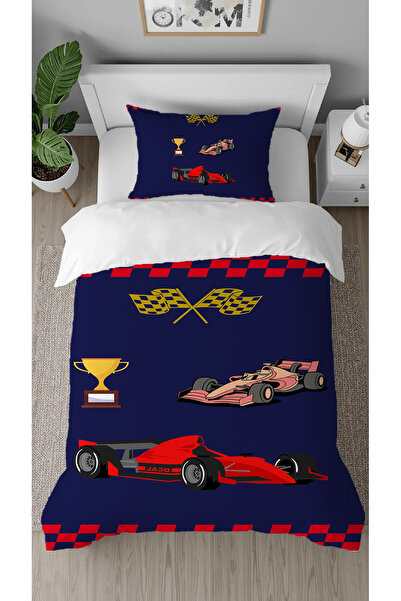 GREENDECOR Fast Car Patterned Digital Printed Specially Designed Stylish Sing...