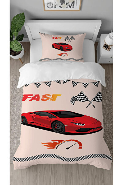GREENDECOR Fast Car Patterned Digital Printed Specially Designed Stylish Sing...