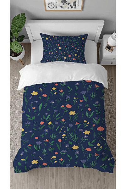 GREENDECOR Flowers and Leaf Pattern Digital Printed Special Design Stylish Si...