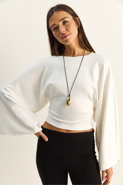 Bianco Lucci Μπλούζα - Λευκό - Ευθεία