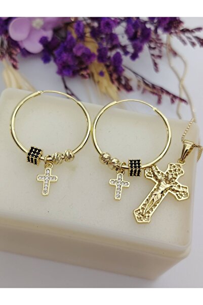 OEM Σκουλαρίκια από ατσάλι - Χρυσαφί