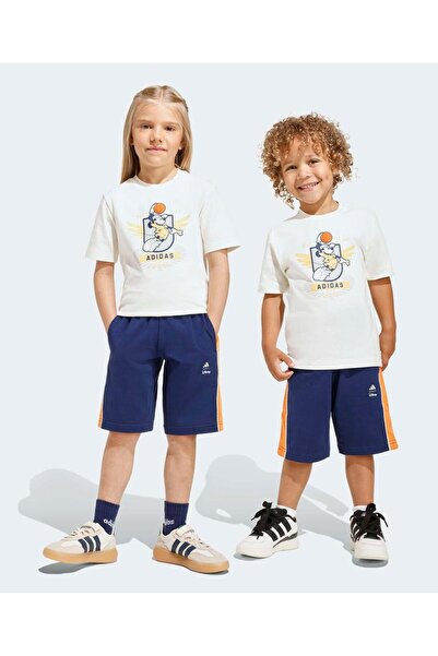 adidas Disney Mickey Mouse Graphic Short Sleeves T-Shirt & Shorts Set - White...
