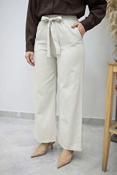 Tesettür Dünyası Λιτό παντελόνι - Μπεζ - Regular