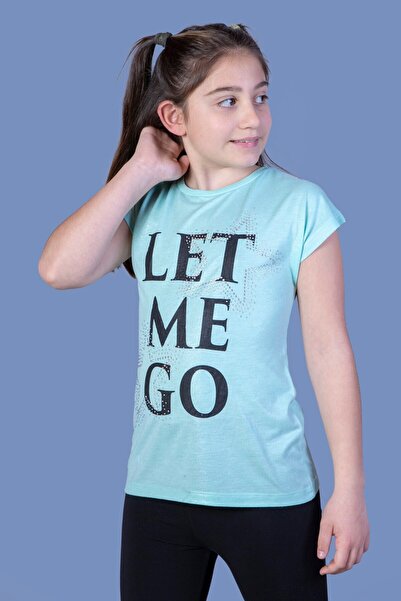Toontoy Girl's Let Me Go Printed T-Shirt