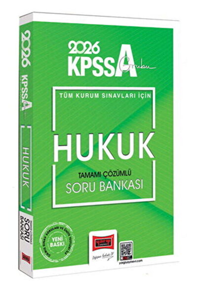 Yargı Yayınları Yargı 2026 KPSS-A Grubu Hukuk Tamamı Çözümlü Soru Bankası