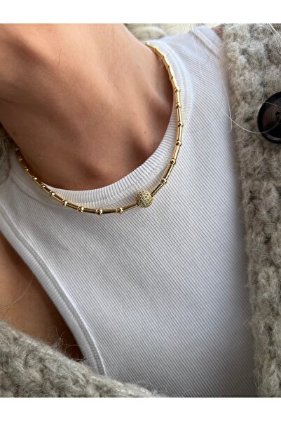 Rossetto Atelier Topçuklu Demi Necklace