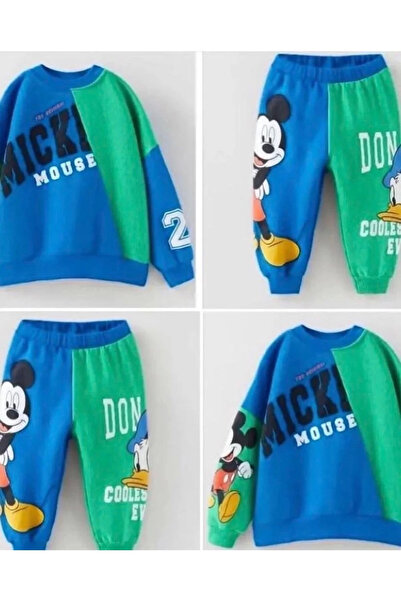 Generic Brand Children's Mickey Character Printed Two Thread Set