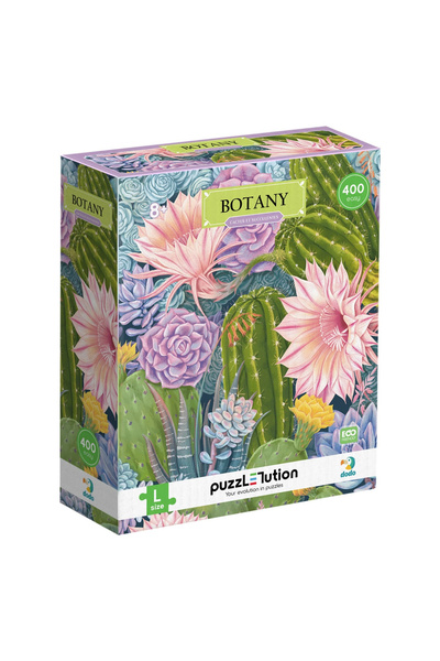 dodotoys Puzzle Botany, Cactusi si Suculente, 400 piese, varsta 8+ ani