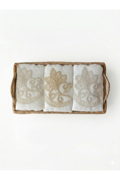 AYDA STORE 3-Piece Cotton Hand Towel Set