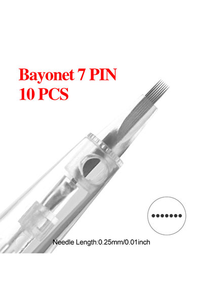 10pcs 7pin Bayonet Slot Cartridge Needle for A6 Dr Pen Microneedle Dr.Pen Microneedling Tattoo for 1