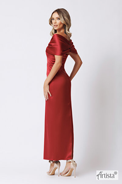 Artista Rochie elegantă midi cu umeri căzuți
