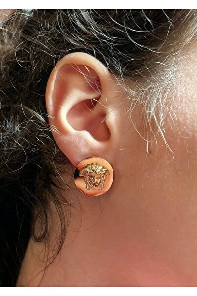 OEM Σκουλαρίκια από ατσάλι - Χρυσαφί