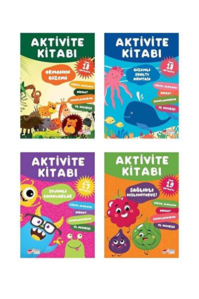 The Çocuk كتب الأنشطة مجموعة 4 كتب
