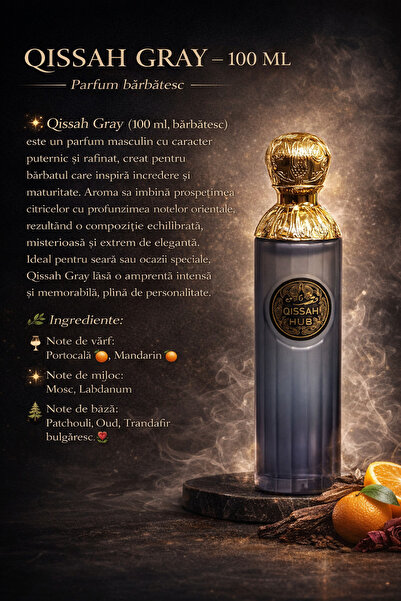 PARFUMURI Qissah Gray - Ανδρικό Άρωμα 100 ml