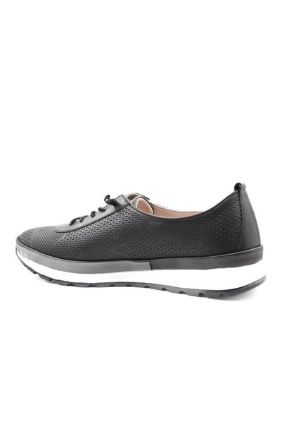 Castle Black 42737 Genuine Leather Black Women's Daily Mother Shoes