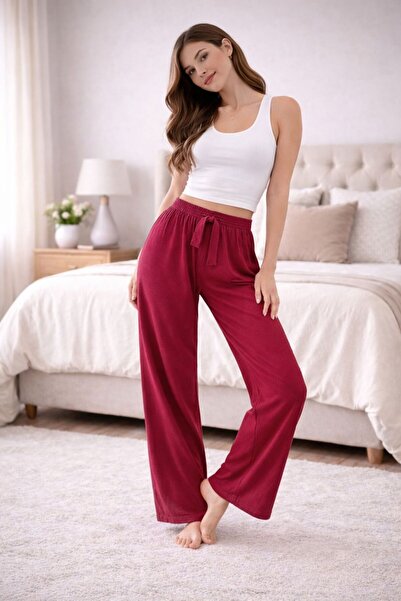 THEBEK Women's Wrinkled Pants – Lightweight Fabric, Comfortable Fit