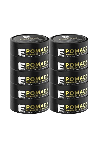 Elsada E-Series Pomade Wax 140ml (Pack of 10) – Super Strong Hold, Residue-Fr...