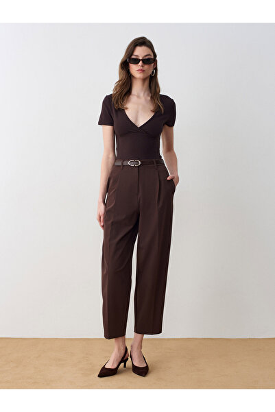 Dilvin Παντελόνι - Καφέ - Παντελόνι carrot