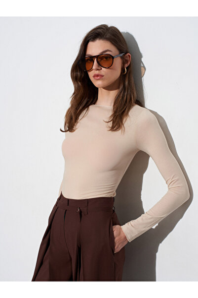 Dilvin Μπλούζα - Μπεζ - Στενή εφαρμογή