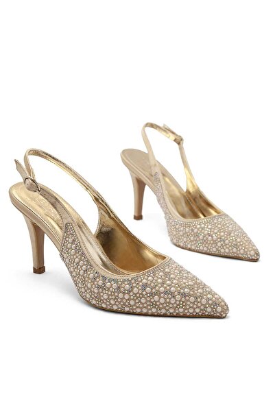 Les Passent Γυναικεία παπούτσια στιλέτο με λεπτομέρειες από πέρλες και τακούνι
