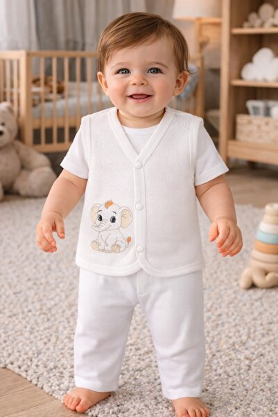 Baby Shez %100 Organik Pamuklu Yenidoğan Kız Erkek Bebek Yelek Mevsimlik 3 6 ...