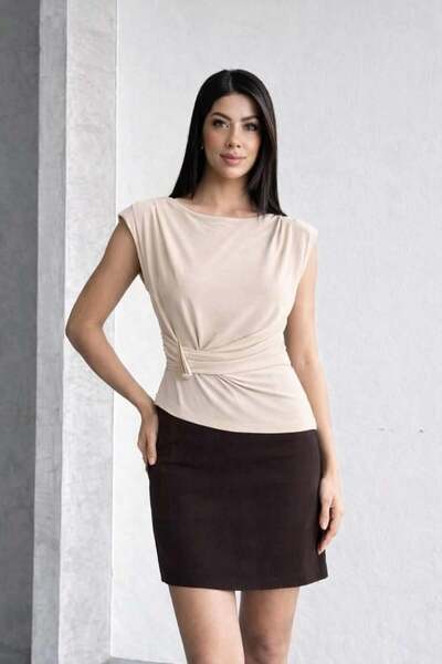 Shopping Shop Μπλούζα - Εκρού - Κανονική εφαρμογή