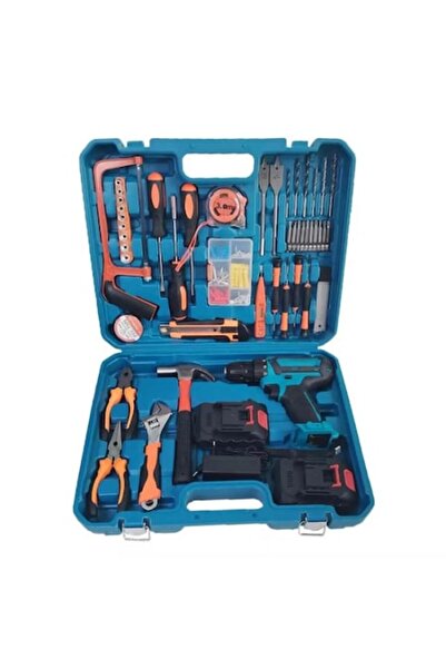 DOMOTEC Cordless screwdriver set with 54 pieces, accessories and tool bag