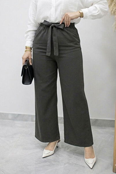 Tesettür Dünyası Λιτό παντελόνι - Γκρι - Regular