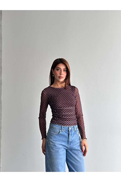 Shopping Shop Μπλούζα - Καφέ - Κανονική εφαρμογή