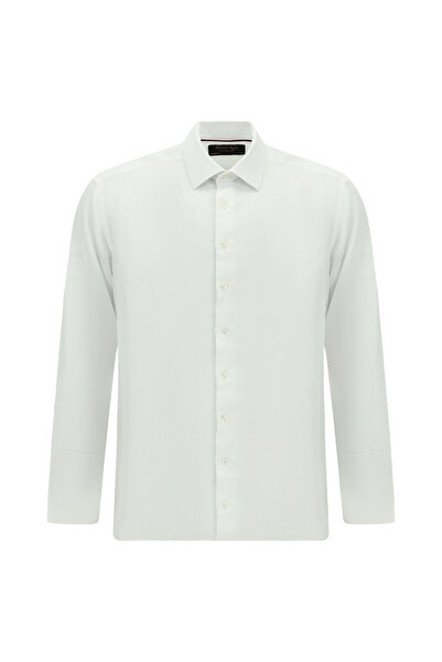 Abdullah Kiğılı Long Sleeve Regular Fit Patterned Lyocell Shirt