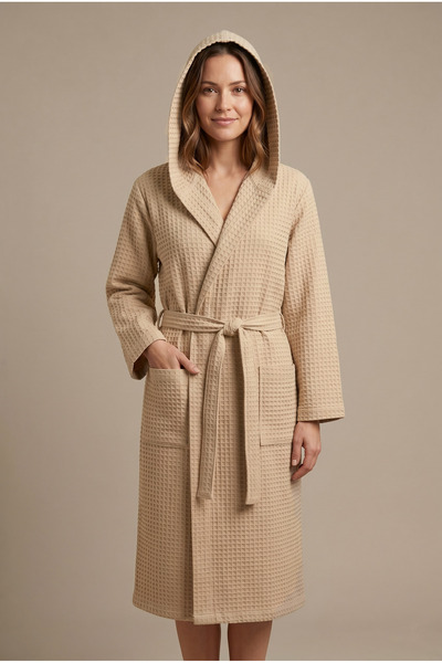 Motif Mağaza Μπουρνούζι - Μπεζ - Απλό