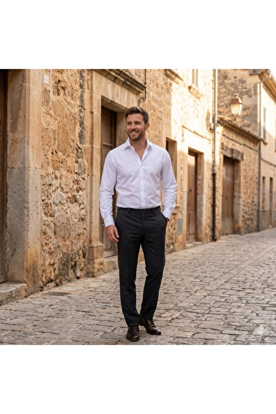 Fine Touch Premium Men's Shirt – Stylish Relaxed Fit Quality Cotton Shirt