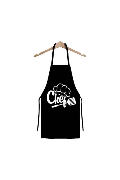 Home Tu Siyah Su Geçirmez Şef Chef Aşçı Mutfak Önlüğü Bulaşık Önlüğü
