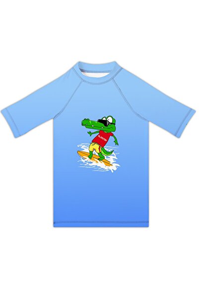 SLIPSTOP Ολόσωμο μαγιό - Μπλε - Γραφικά