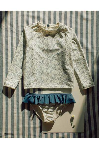 Ziddy طقم سباحة مع حماية من الأشعة فوق البنفسجية 80 يو في 80 من يو آند مي للأ...